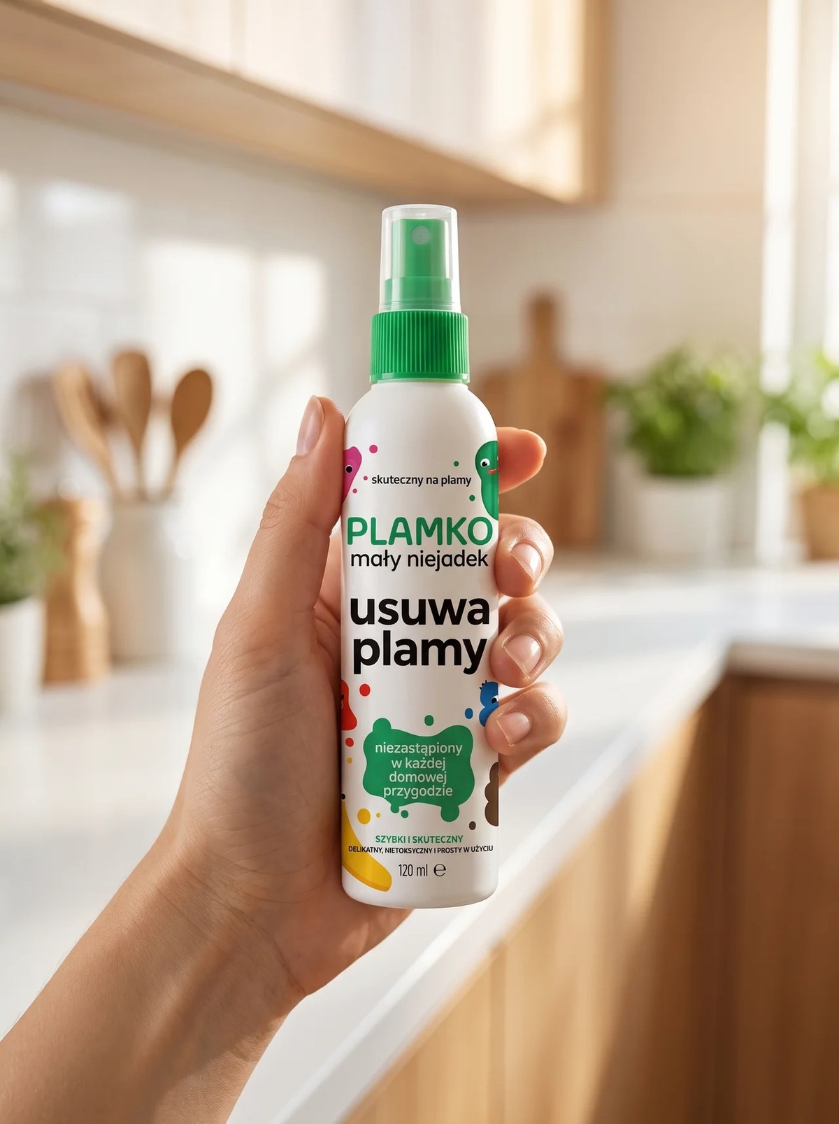 Plamko w dłoni — poręczny rozmiar 120 ml